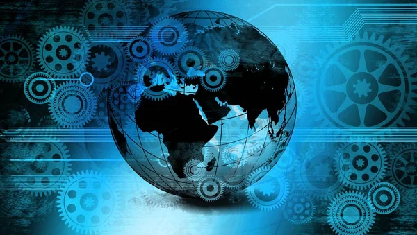 vites ve dişli tekerlekleri olan soyut arkaplan