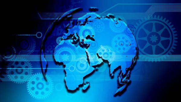 vites ve dişli tekerlekleri olan soyut arkaplan