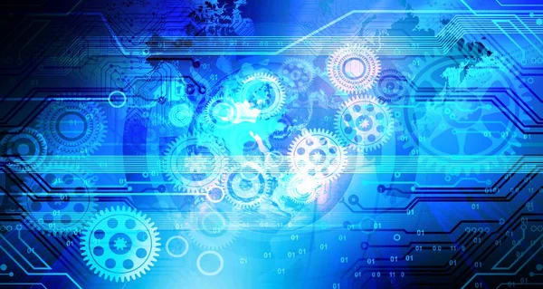 vites ve dişli tekerlekleri olan soyut arkaplan