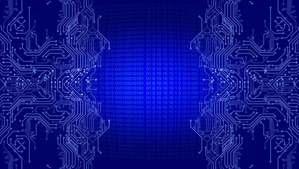 Circuit Board Abstract Digital Background Copy Space Vector Illustration — стоковое фото