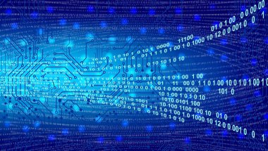 mavi soyut dijital ekran arkaplanı