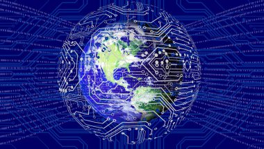 Yaratıcı projeler için soyut dijital arkaplan