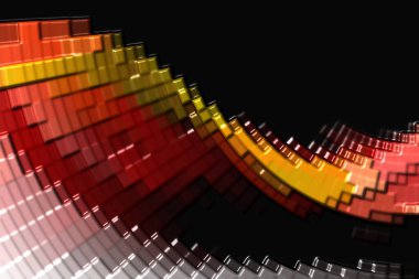 Renkli satırlarla soyut arkaplan