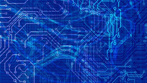 Elektronik bileşenli devre kartı arka planı. iş ve teknoloji konsepti