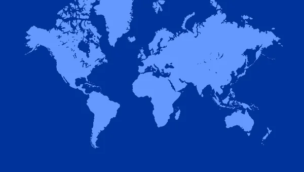 World Map Blue White Background — Stock Photo, Image