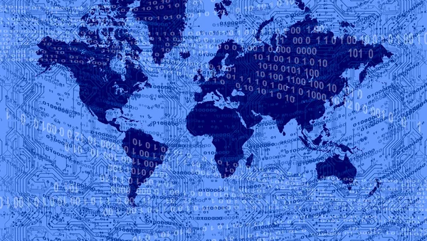 Abstract Vector World Map Globe Background — ストック写真