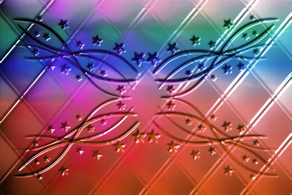 Abstrakcyjne Geometryczne Tło Kolorowym Wzorem — Zdjęcie stockowe