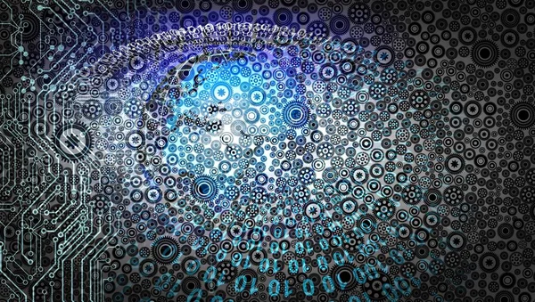 soyut ikili teknoloji, dijital arkaplan