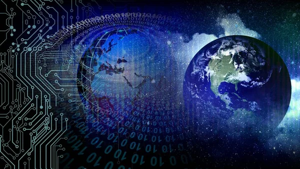 küresel ağ internet ve iletişim konsepti.