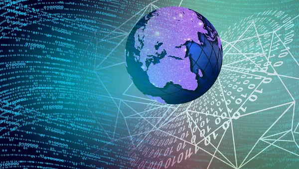 Dünya ve dünya haritası. dijital arkaplan. Bu görüntünün elementleri Nasa tarafından desteklenmektedir