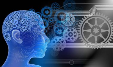 İnsan kafası dişli ve dişli tekerlekli