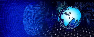 soyut dijital arkaplan, teknoloji bağlantısı ve internet konsepti, siber güvenlik