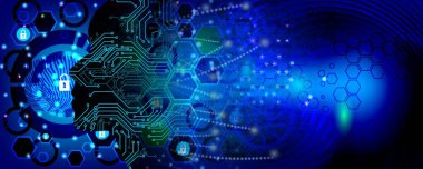 Mavi ve sarı noktalı soyut arkaplan