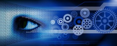 Soyut dişli ve ikili kodlu teknoloji kavramının dijital bileşimi