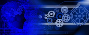 vites ve dişli tekerlekleri olan soyut arkaplan