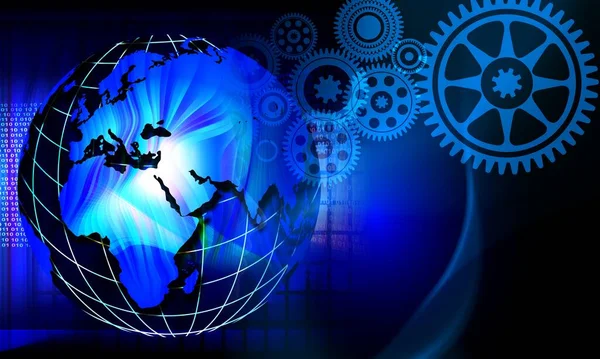 vites ve dişli tekerlekleri olan soyut arkaplan