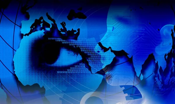 dünya haritası ve küresel iş konsepti