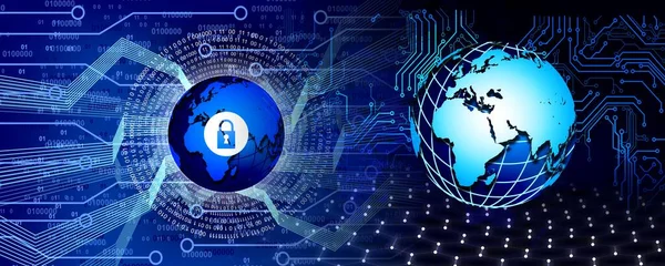 ikili kod arka planlı dünya haritası. küresel internet ve ağ oluşturma kavramı