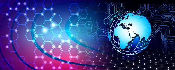 Dünya ve dünya ile soyut arkaplan