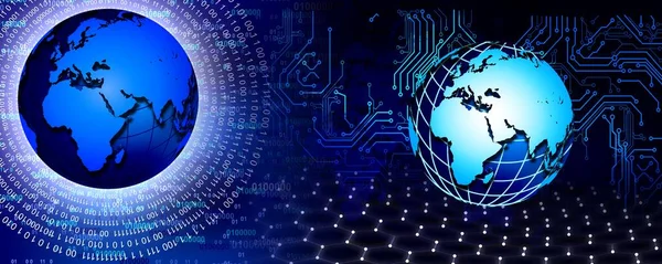 Dünya haritası ve küresi olan soyut arkaplan