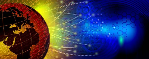 Dünya haritası ve küresi olan soyut arkaplan