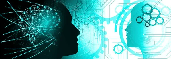 soyut yapay zeka ve teknoloji temalı gövde arka planı