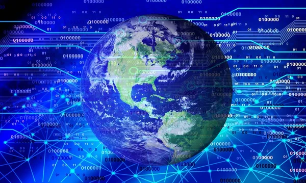 Dünya haritası ve küresi olan soyut arkaplan