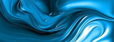 Soyut arkaplan. Güzel, lüks, saten bir kumaş. 3d görüntüleme, illüstrasyon.