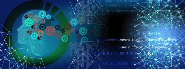 Vites ve dişli tekerlekleri olan soyut bir arka plan. Teknoloji konsepti 3d oluşturma