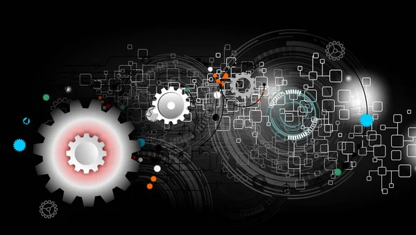 vites ve dişli tekerlekleri olan soyut arkaplan