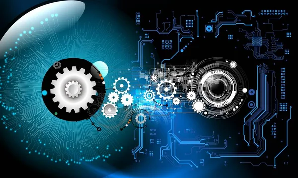 Vites ve dişli tekerlekleri olan soyut teknoloji arka planı