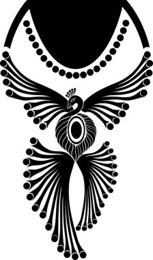 Siyah beyaz bir arkaplan ve güzel bir kelebek deseni olan vektör çizimi