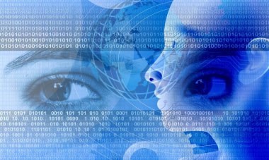 çift kodlu gözün dijital bileşimi