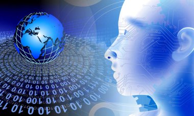 ikili kodlu soyut arkaplan