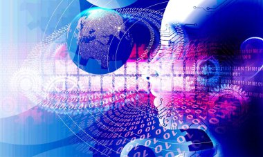 ikili kodlu soyut arkaplan