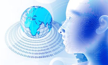 Dünya kavramı olan bir dünya. İnternet teknolojisi geçmişi. küresel dijital veri. haberleşme ve iş.