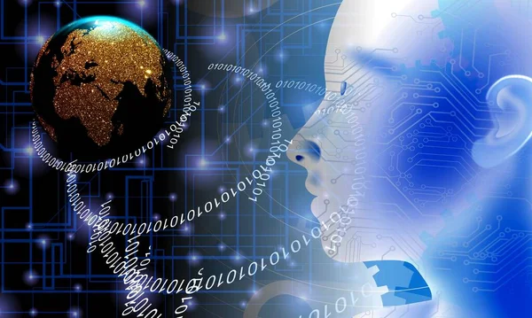 Dünya haritası ve küresi olan soyut arkaplan