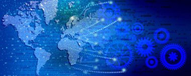 Vitesli soyut vektör arkaplanı. İnternet ve yenilik kavramı