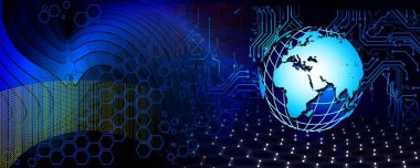 soyut gelecek teknolojisi arkaplanı.