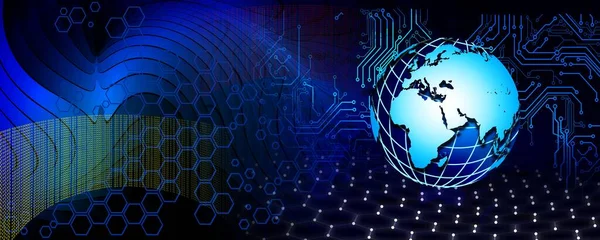 soyut gelecek teknolojisi arkaplanı.