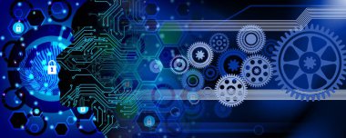 Yenilik konsepti, teknoloji, yapay zeka, internet ve ağ. dijital 3d illüstrasyon