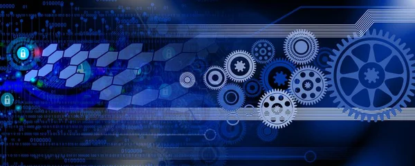 digital composite, abstract wallpaper with technology and science concept, modern futuristic style