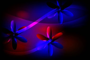 Renkli ışıklarla soyut arkaplan