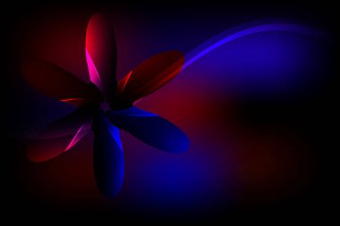 Renkli neon ışıkları olan soyut arkaplan