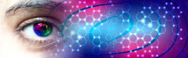 göz siber devre gelecekteki teknoloji konsepti