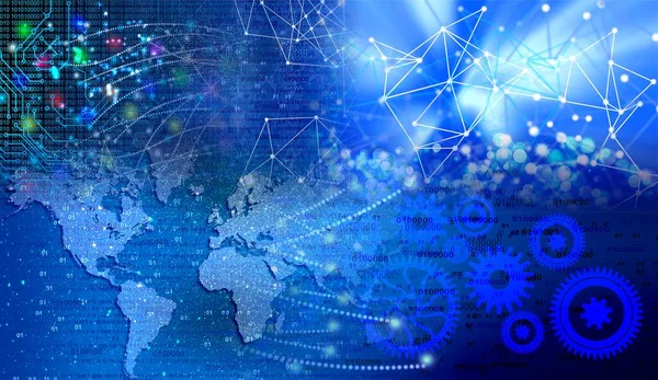 vites ve dişli tekerlekleri olan soyut arkaplan