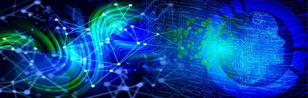 Soyut arkaplan. parlayan ağ ve küresel bağlantı kavramı.