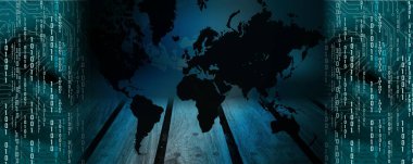 ikili kodlu soyut teknoloji arkaplanı