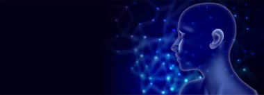 Teknoloji arka planının ikili kodlu dijital bileşimi ve parlayan ışık ve neon ışıklı bulut