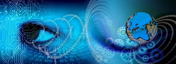 Soyut teknoloji geçmişi. İnternet ve bağlantı kavramı.